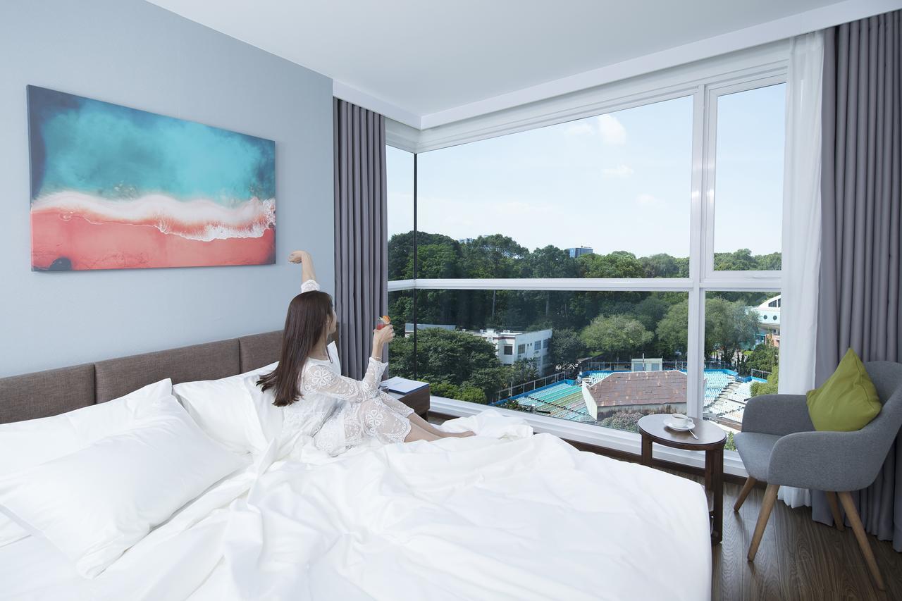 The Blue Hotel โฮจิมินห์ซิตี้ ภายนอก รูปภาพ